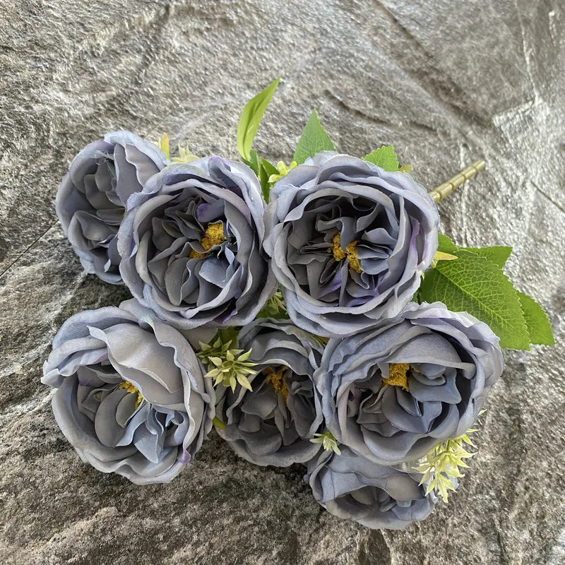 bouquet de roses en soie pour mariage et décoration intérieure - vue 9 sur 19