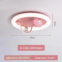 plafonnier enfant astronaute lampe mignonne décorative et chaleureuse