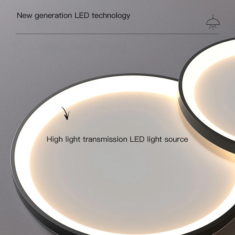 lustre led minimaliste moderne pour intérieur tendance 2023 - vue 5 sur 12
