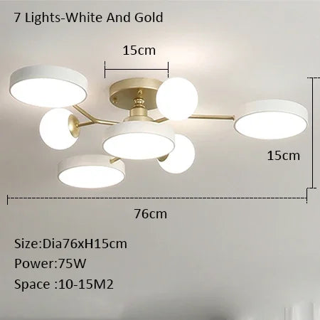 lustre led créatif pour éclairage intérieur moderne - vue 14 sur 18