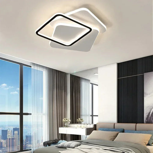 plafonnier led moderne lustre décoratif pour intérieur - vue 3 sur 9