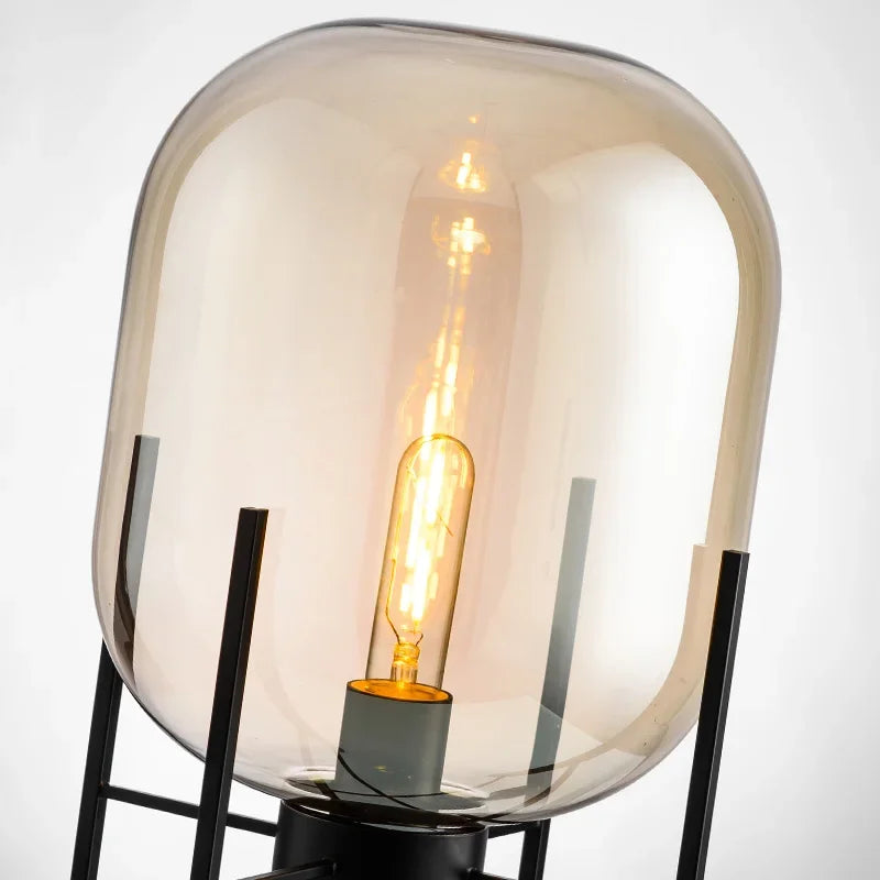 lampe de table nordique postmoderne en verre pour décoration - vue 4 sur 8