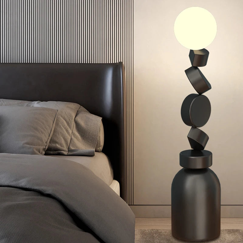 Lampadaire rond Unique en acrylique - vue 6 sur 6