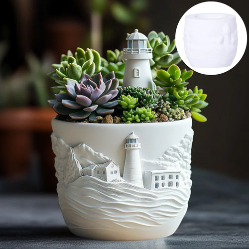 moule en silicone pour pot de fleurs et rangement décoratif - vue 4 sur 6