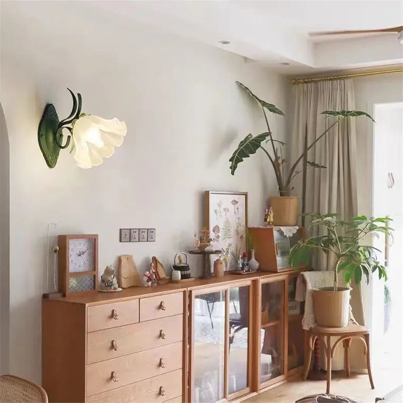 Applique murale Vintage à fleurs rurales françaises - vue 3 sur 7