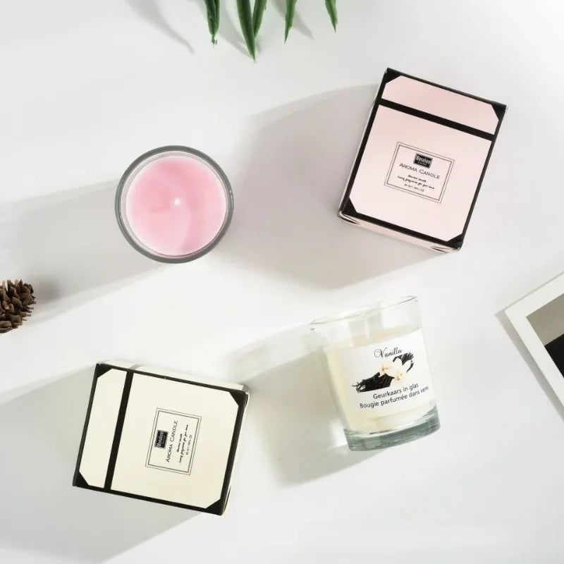 bougie aromathérapie haut de gamme cadeau fait main décoration festive - vue 4 sur 8