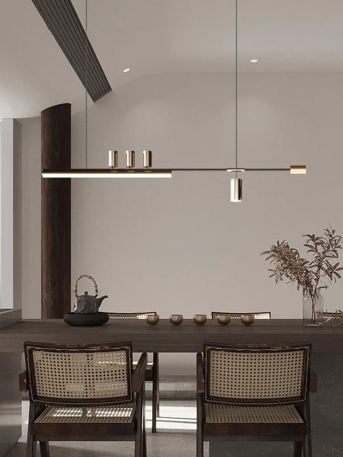 lustre minimaliste en métal pour éclairage moderne chic - vue 4 sur 11