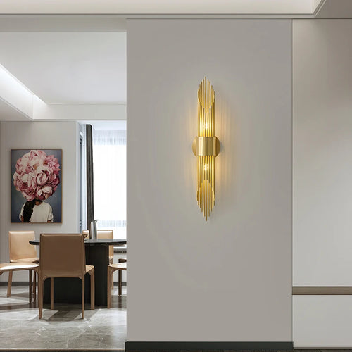 applique murale rétro en cuivre style luxueux pour intérieur - vue 4 sur 8