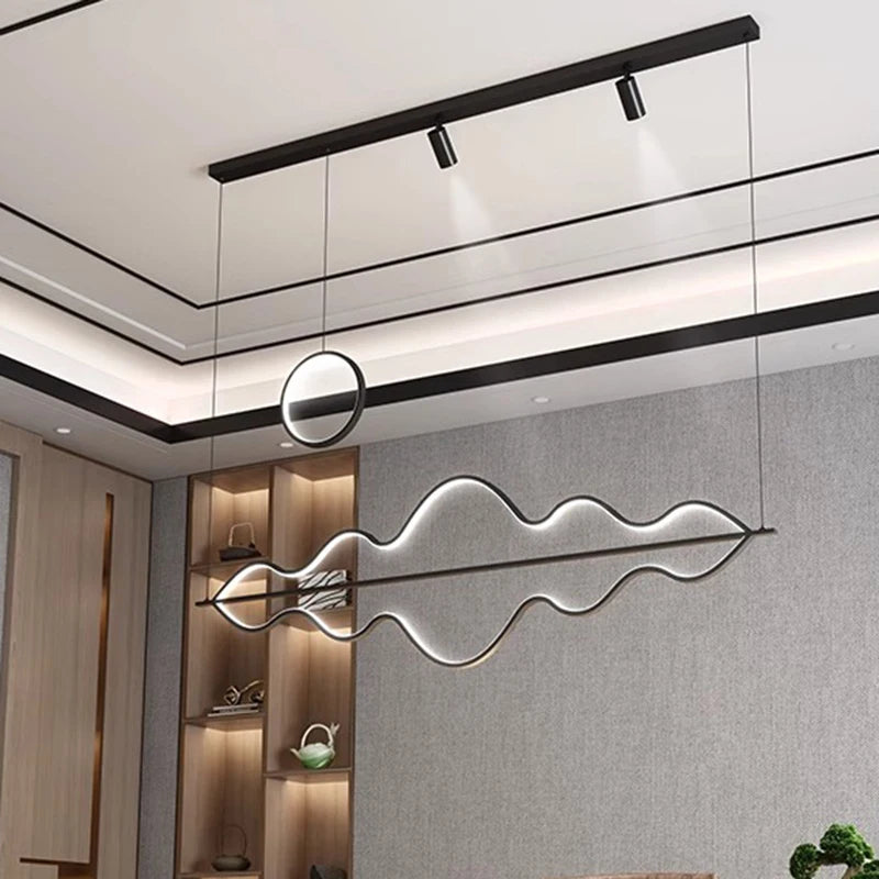 Lustre LED design moderne luminaire décoratif d'intérieur - vue 4 sur 8