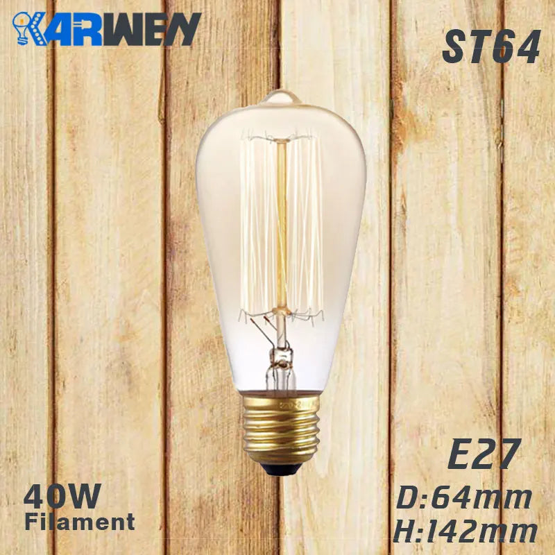ampoule vintage edison à filament lot de six pièces - vue 11 sur 18
