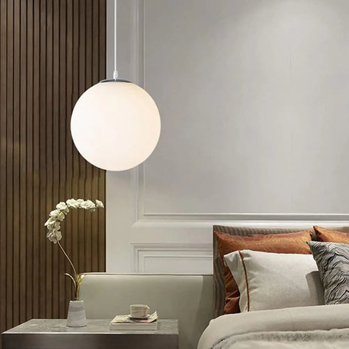 boule de verre suspension moderne pour restaurant hôtel - vue 3 sur 7