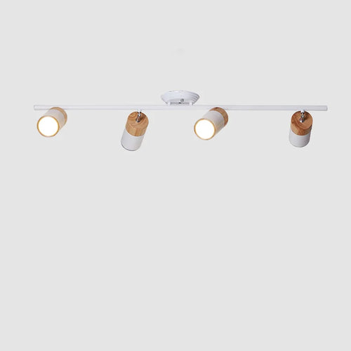 lustre à bande led nordique avec spots décoratifs pour intérieur - vue 3 sur 14