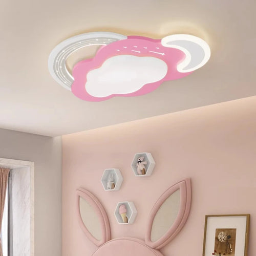 plafonnier moderne nuage arc-en-ciel pour chambre enfant - vue 5 sur 8