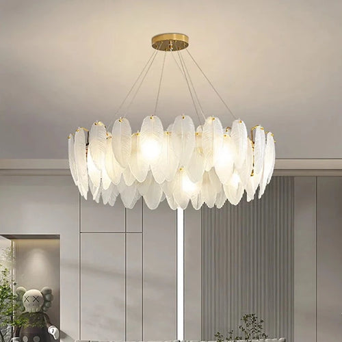 Lustre design moderne en verre - vue 2 sur 13