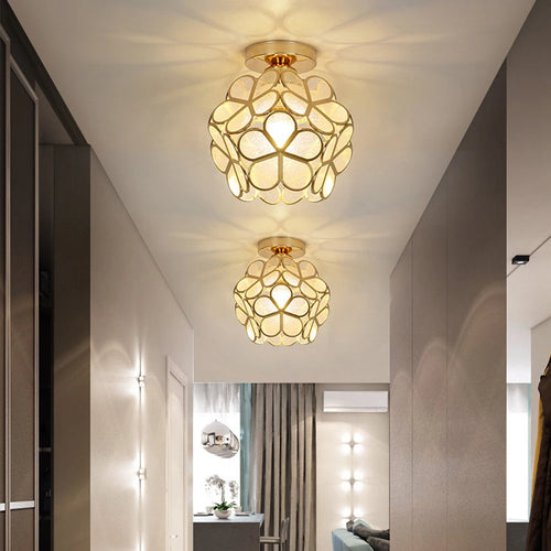 plafonnier moderne en cristal led pour décoration luminaire - vue 7 sur 7