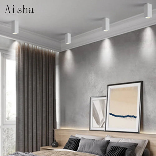 plafonnier led carré pour décoration intérieure moderne - vue 5 sur 12