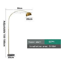 Lampadaire arc en métal LED décoration galvanoplastie