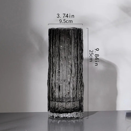 vase en verre transparent pour arrangement floral décoratif - vue 8 sur 7
