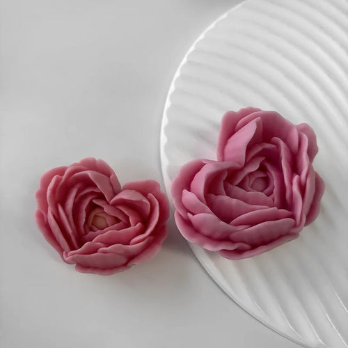 moule à fleurs d'amour en silicone pour bougies et savon DIY - vue 7 sur 9