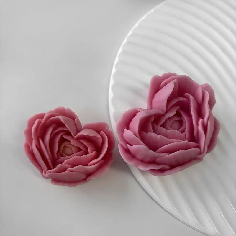 moule à fleurs d'amour en silicone pour bougies et savon DIY - vue 6 sur 9
