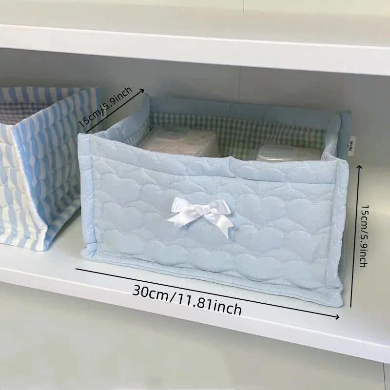 panier de rangement carré mignon pour décoration maison - vue 6 sur 13