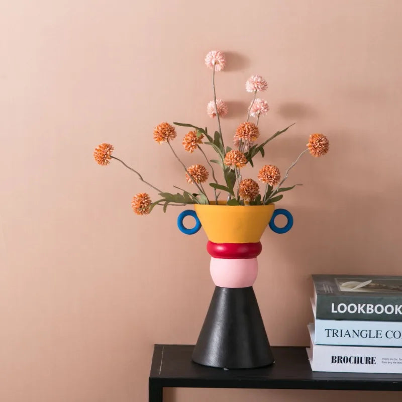 vase en céramique moderne pour décoration florale élégante - vue 4 sur 8