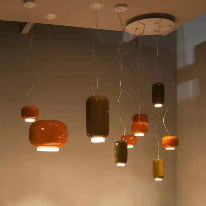 suspension en verre moderne avec cordon réglable pour divers espaces - vue 2 sur 10