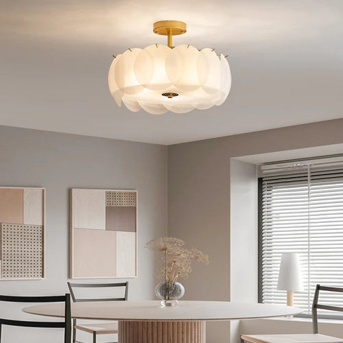 plafonnier en verre dépoli pour décoration et éclairage - vue 9 sur 9