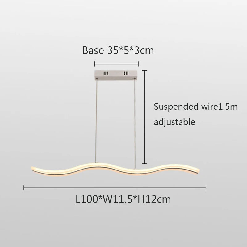 suspension led moderne pour décoration intérieure élégante - vue 6 sur 8