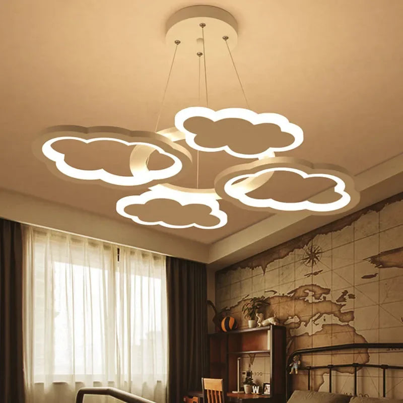 lustre led moderne créatif pour chambre enfant et salon intérieur - vue 3 sur 13
