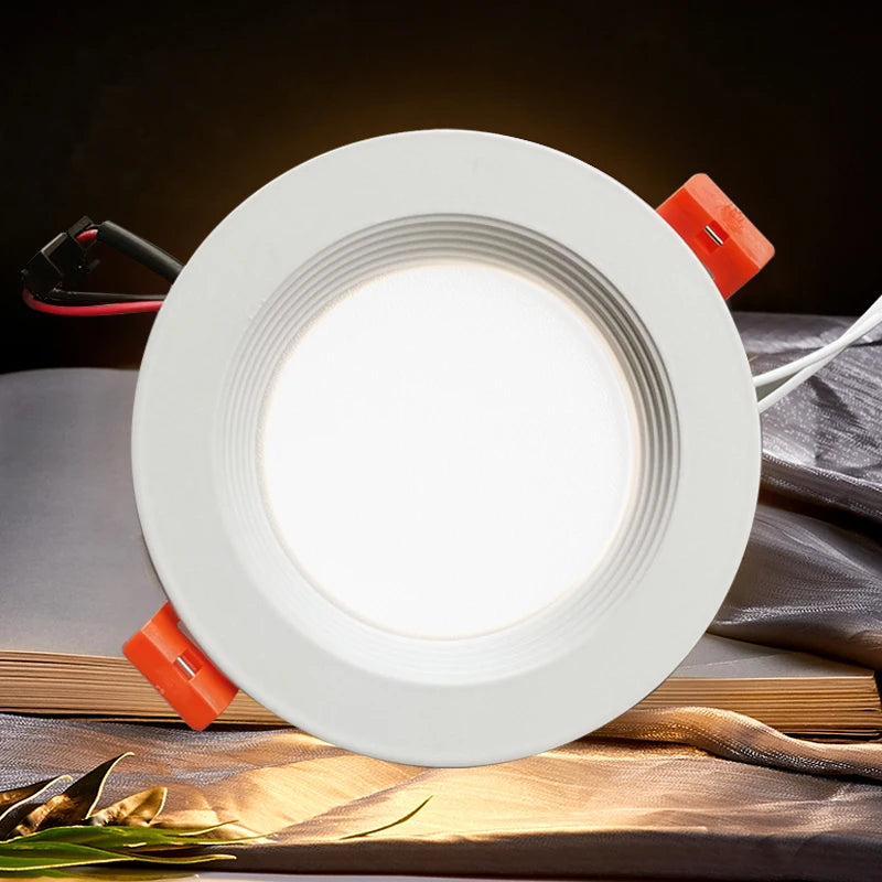 spot led encastré rond pour éclairage intérieur lumineux - vue 3 sur 6
