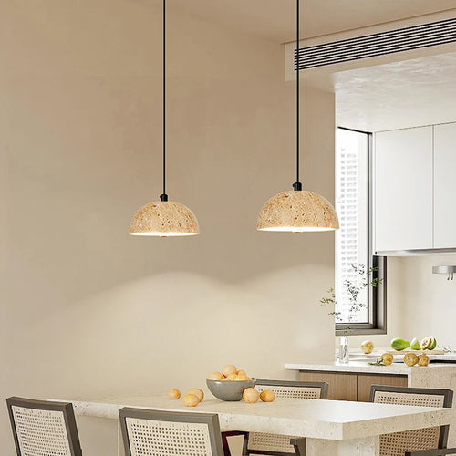 suspension led naturelle pour décoration intérieure moderne - vue 3 sur 6