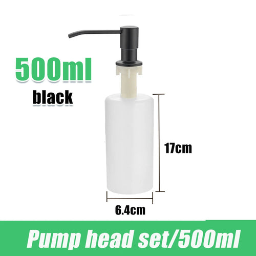 tube dextension distributeur savon acier inoxydable pompe pression 350 500 ml - vue 16 sur 19