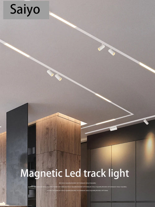 rails d'éclairage magnétiques led à intensité variable spot zigbee cob - vue 2 sur 22