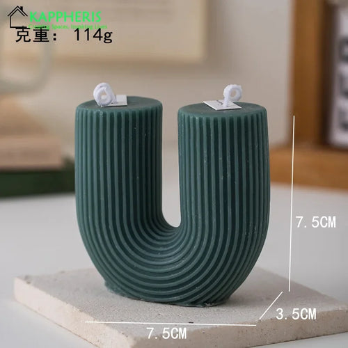 bougies parfumées en forme de u lot de cadeaux pour invités décoratives - vue 10 sur 10