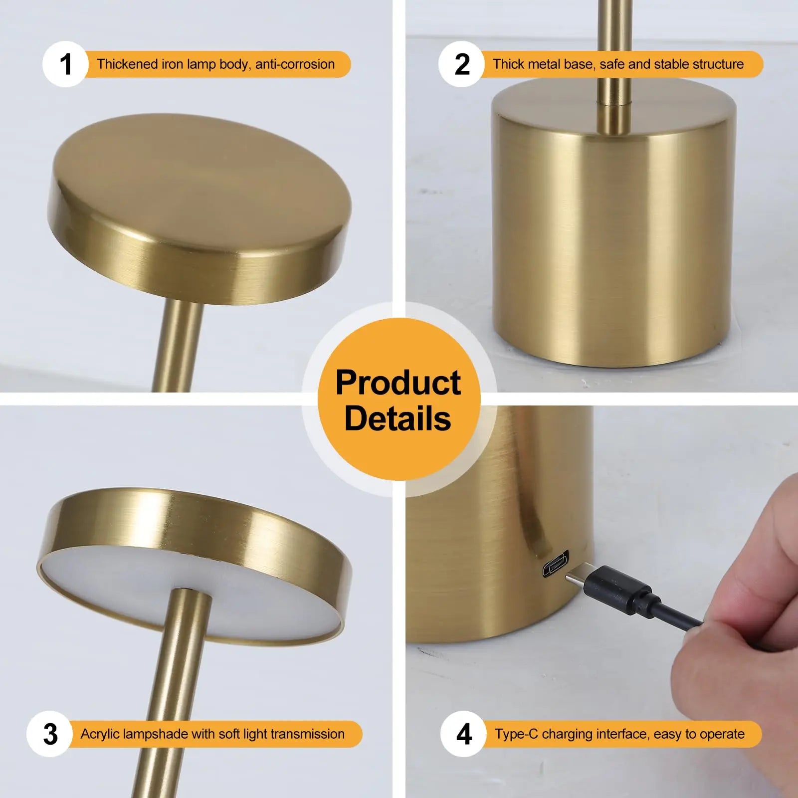 Lampe de table sans fil MEEROX - vue 3 sur 12