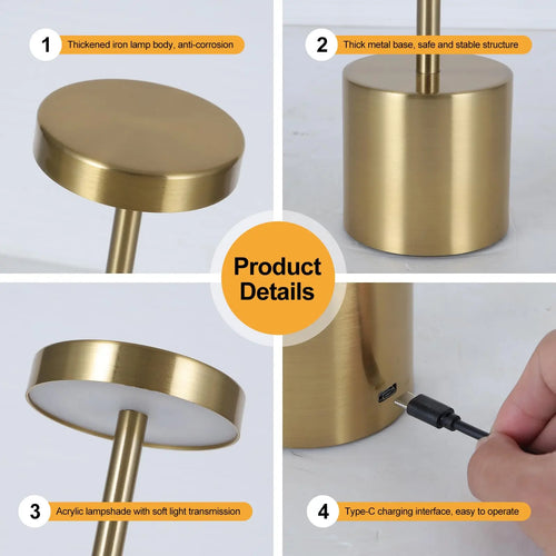 Lampe de table sans fil MEEROX - vue 3 sur 12