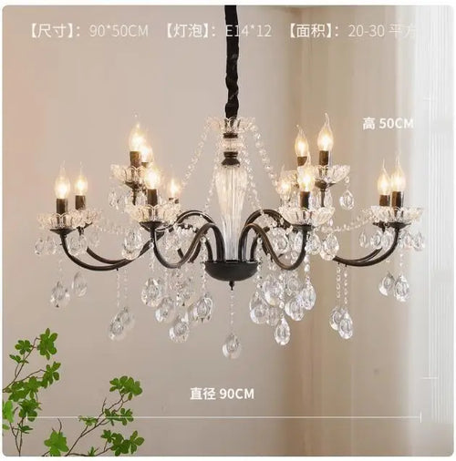 lustre moderne en cristal pour décoration intérieure élégante - vue 11 sur 11
