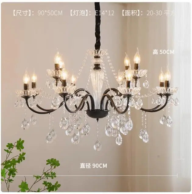 lustre moderne en cristal pour décoration intérieure élégante - vue 10 sur 11