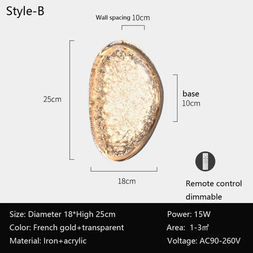 Applique murale italienne de luxe minimaliste moderne - vue 9 sur 9