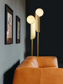 lampe boule de verre moderne double tête pour un éclairage élégant
