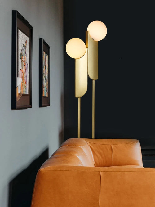 lampe boule de verre moderne double tête pour un éclairage élégant - vue 5 sur 7