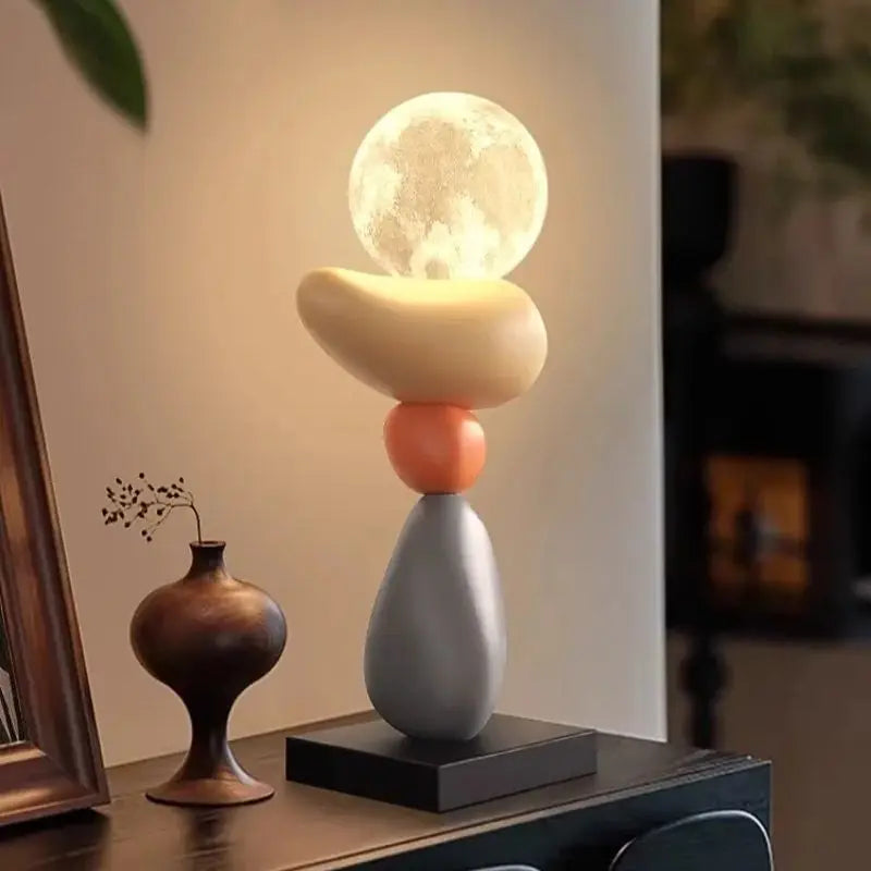 lampe à poser en pierre pour ambiance relaxante et décorative - vue 1 sur 10