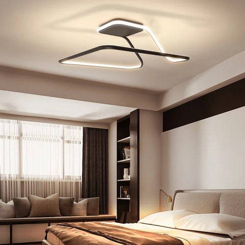plafonnier moderne réglable avec télécommande pour décoration intérieure - vue 3 sur 16