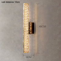 applique murale en cristal pour décoration intérieure élégante