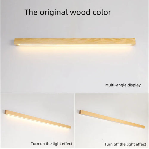 Applique murale LED double couleur en bois de noyer - vue 7 sur 12
