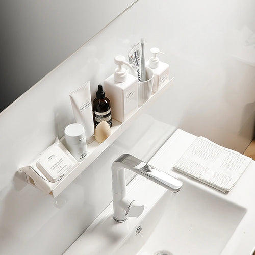 etagère murale sans perçage pour rangement de douche - vue 5 sur 7