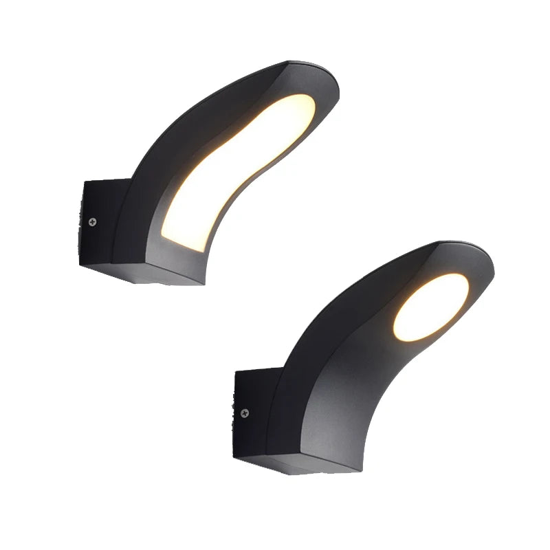 10W LED Wall Light IP65 Outdoor Waterproof Garden Wall Lamp Indoor Corridor Bedroom Living Room Decoration Lighting Aluminum - vue 6 sur 9