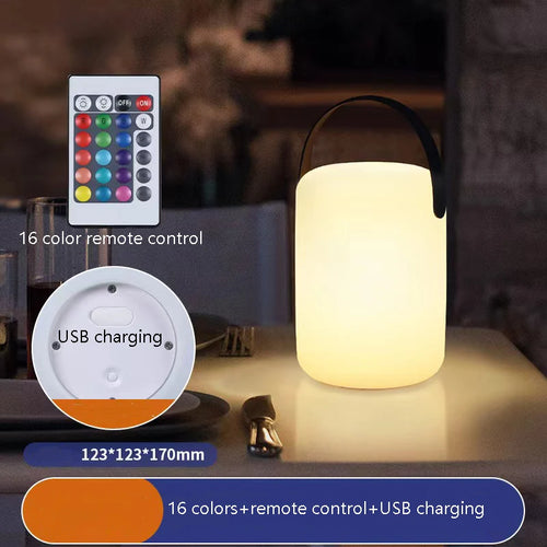 lampe de table extérieure sans fil avec télécommande intelligente