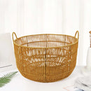 panier tissé imitation rotin pour jouets et linge